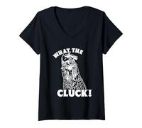 Donna Che cos'è Il Cluck! Pollo Maglietta con Collo a V