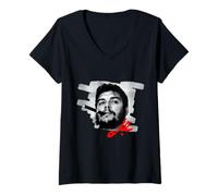 Donna Che Guevara, libertà, Vite, per Sempre, T-Shirt Maglietta con Collo a V