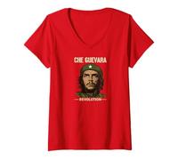 Donna Che Guevara Maglietta con Collo a V