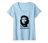 Donna Che Guevara Revolutionary Freedom Maglietta con Collo a V