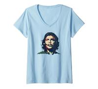 Donna Che Guevara Revolutionary Freedom Maglietta con Collo a V