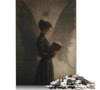 Donna che legge l'ombra dell'ala Puzzle 500 Pezzi, Gioco Puzzle