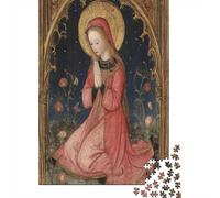 Donna che prega,Puzzle Per Adulti 70x50cm/1000pcs,Giochi Di Sfida Arte Medievale