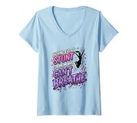 Donna Cheer Madre Sideline Allenatore Cheerleader Mamma Maglietta con Collo a V