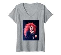 Donna Cher Love Hurts Tour È nel Suo Bacio 1992 Maglietta con Collo a V