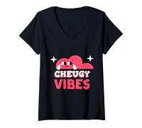 Donna Cheugy Vibes Millennial Slang Maglietta con Collo a V