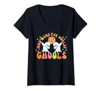 Donna Chi gestisce Il Mondo? Ghouls Halloween empowering per Le Ragazze Maglietta con Collo a V