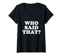 Donna Chi HA Detto Che Maglietta con Collo a V