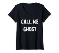 Donna Chiamami fantasma Maglietta con Collo a V