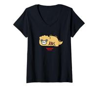 Donna Chibi Godzilla Strike Back Chibi Godzilla Seconda Forma Maglietta con Collo a V