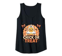 Donna Chick O Treat Ghost Costume Cute Halloween Chicken Canotta