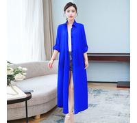 Donna Chiffon Camicia Trasparente Lungo Sole Protezione Mantella Giacca Cardigan