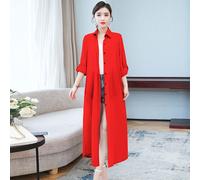 Donna Chiffon Camicia Trasparente Lungo Sole Protezione Mantella Giacca Cardigan