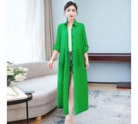 Donna Chiffon Camicia Trasparente Lungo Sole Protezione Mantella Giacca Cardigan