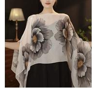 Donna Chiffon Scialle Prendisole Bolero Cardigan Fiore Mantella Sciarpa Spalle