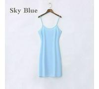 Donna Chiffon Scivola Spaghetti Cinturino Sotto Abito Sottoveste Sonno Canotta