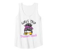 Donna Chignon da Ragazza in Coordinato con Capelli disordinati da Viaggio Treasure Beach Canotta