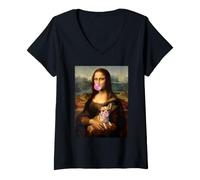 Donna Chihuahua Monna Lisa Maglietta con Collo a V