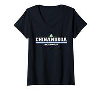 Donna Chinandega Nicaragua Maglietta con Collo a V