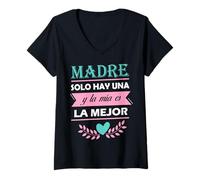 Donna Chingona Cabrona Spanish Mother's Day Latina Mama Abuela Maglietta con Collo a V