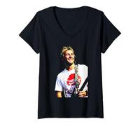 Donna Chris De Burgh Lady in Red Cantante Live 1991 Maglietta con Collo a V