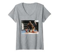 Donna Chris Eubank Vs Michael Thomas Lotta di Boxe Maglietta con Collo a V