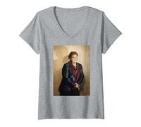 Donna Chris Farley SNL Attore & Comico di Michael Grecco Maglietta con Collo a V