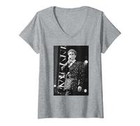 Donna Chris Lowe Pet Shop Ragazzi al NEC 1989 Maglietta con Collo a V