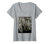 Donna Christopher Lee Attore Henry Cooper Boxing Champ Cazzo Barnatt Maglietta con Collo a V