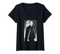 Donna Christopher Lee Dracula A.D. 1972 Attore 1971 Maglietta con Collo a V