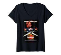 Donna Chucky Child's Play 2 Guess Who's Back Poster Maglietta con Collo a V