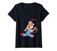 Donna Chucky Cowboy Lasso Chaos Maglietta con Collo a V