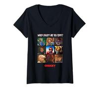 Donna Chucky Which Chucky Are You Today? Maglietta con Collo a V