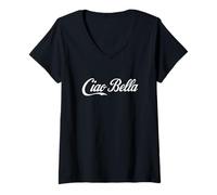 Donna Ciao Bella Maglietta con Collo a V