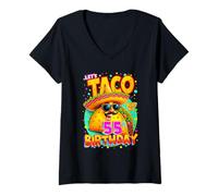 Donna Cinco De Mayo - Taco per 55° Compleanno, 55° Compleanno Messicano Maglietta con Collo a V