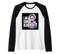 Donna Cinese con Il Detto per Orgoglioso Cinese Maglia con Maniche Raglan