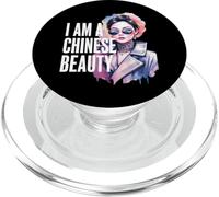 Donna cinese con il detto per orgoglioso cinese PopSockets PopGrip per MagSafe