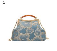 Donna Cinese Vintage Etnico Fiore Ricamato Borsa a Tracolla Borsa Elegante