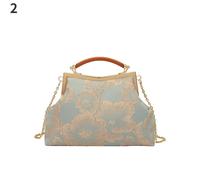 Donna Cinese Vintage Etnico Fiore Ricamato Borsa a Tracolla Borsa Elegante