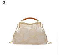 Donna Cinese Vintage Etnico Fiore Ricamato Borsa a Tracolla Borsa Elegante