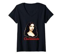 Donna Clarimonde Théophile Gautier Gothic Vampire Classic Maglietta con Collo a V