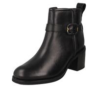 Donna Clarks Blocco Stivaletti Tacco Alto Chamberly Bordo