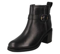 Clarks Chamberly Trim, Anfibi Donna, Black Leather, 41 EU