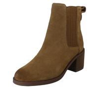 Donna Clarks Blocco Tacco da Infilare Pelle Stivali Caviglia' Chamberly Top '