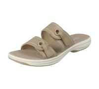 Donna Clarks Doppio Cinturino Passanti Sabot Estivo Casual Sandali, Brinkley