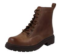 Donna Clarks Suola Doppia Leather Combattimento Stile Stivali con Lacci Orinoco3
