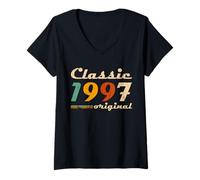 Donna Classic 1997 Original Men Women Birth of Birthday Vintage Maglietta con Collo a V