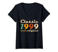 Donna Classic 1999 Original Men Women Birth of Birthday Vintage Maglietta con Collo a V
