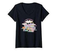 Donna Classic I Want A Pony Conchiglia Cotton Candy & Co Maglietta con Collo a V