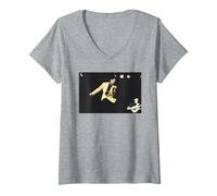 Donna Cliff Richard Accesso dal Vivo Tutte Le Aree Tour Wembley 1992 Maglietta con Collo a V